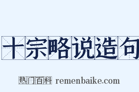 十宗略说造句是什么意思的图片